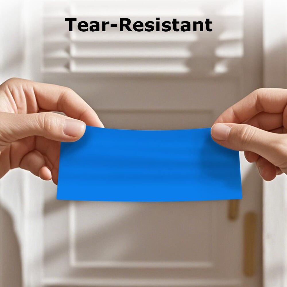 2831 Colored Stickers 4×2 Inch Vinyl File Folder Sticker Blue Rectangle - Picture 8 of 9